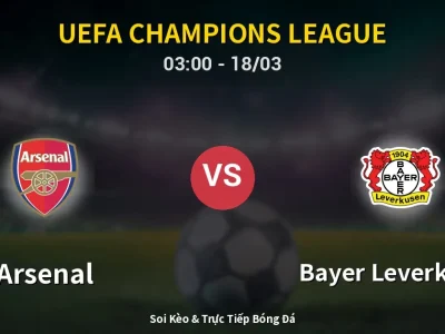 🔴 Trực Tiếp: Arsenal 1-0 Bayer Leverkusen – Link Xem UEFA Champions League (Full HD)