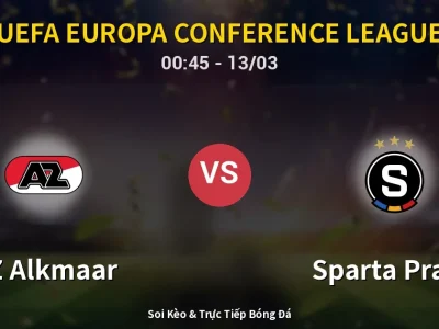 Kết Quả: AZ Alkmaar 2-1 Sparta Praha – Highlight & Bàn Thắng | UEFA Europa Conference League