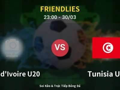 Soi Kèo Côte d’Ivoire U20 vs Tunisia U23 – 23:00 30/03 | Nhận Định, Dự Đoán Tỷ Số