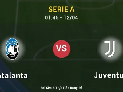 🔴 Trực Tiếp: Atalanta 0-0 Juventus – Link Xem Serie A (Full HD)