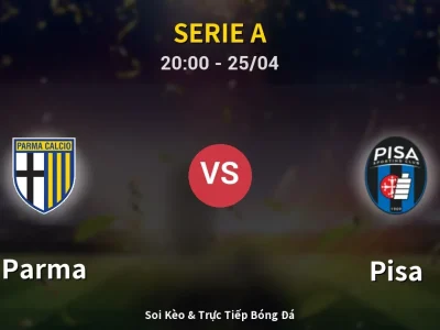 Soi Kèo Parma vs Pisa – 20:00 25/04 | Nhận Định, Dự Đoán Tỷ Số
