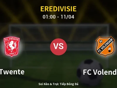 🔴 Trực Tiếp: Twente 2-0 FC Volendam – Link Xem Eredivisie (Full HD)