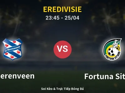 Soi Kèo Heerenveen vs Fortuna Sittard – 23:45 25/04 | Nhận Định, Dự Đoán Tỷ Số