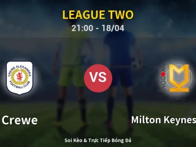 Soi Kèo Crewe vs Milton Keynes Dons – 21:00 18/04 | Nhận Định, Dự Đoán Tỷ Số