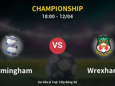 Soi Kèo Birmingham vs Wrexham – 18:00 12/04 | Nhận Định, Dự Đoán Tỷ Số