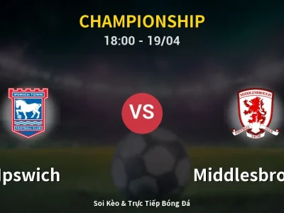 Kết Quả: Ipswich 2-2 Middlesbrough – Highlight & Bàn Thắng | Championship