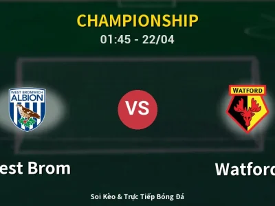 Kết Quả: West Brom 3-0 Watford – Highlight & Bàn Thắng | Championship