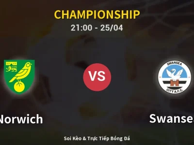 Soi Kèo Norwich vs Swansea – 21:00 25/04 | Nhận Định, Dự Đoán Tỷ Số