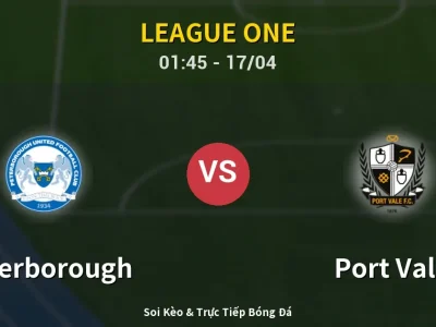 Kết Quả: Peterborough 1-3 Port Vale – Highlight & Bàn Thắng | League One