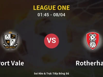Kết Quả: Port Vale 1-0 Rotherham – Highlight & Bàn Thắng | League One