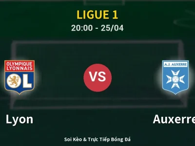 Soi Kèo Lyon vs Auxerre – 20:00 25/04 | Nhận Định, Dự Đoán Tỷ Số