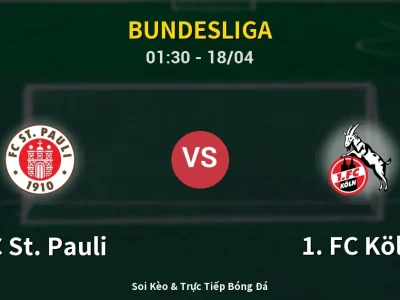 Kết Quả: FC St. Pauli 1-1 1. FC Köln – Highlight & Bàn Thắng | Bundesliga