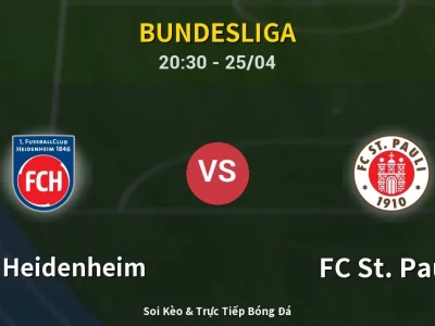 Soi Kèo 1. FC Heidenheim vs FC St. Pauli – 20:30 25/04 | Nhận Định, Dự Đoán Tỷ Số