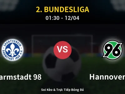 Kết Quả: SV Darmstadt 98 0-2 Hannover 96 – Highlight & Bàn Thắng | 2. Bundesliga