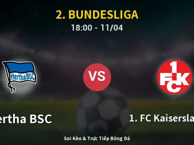 Soi Kèo Hertha BSC vs 1. FC Kaiserslautern – 18:00 11/04 | Nhận Định, Dự Đoán Tỷ Số