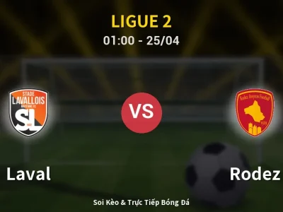 🔴 Trực Tiếp: Laval 0-0 Rodez – Link Xem Ligue 2 (Full HD)