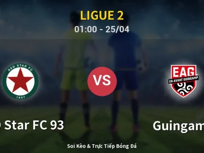 🔴 Trực Tiếp: RED Star FC 93 3-1 Guingamp – Link Xem Ligue 2 (Full HD)