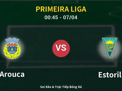 Kết Quả: Arouca 3-2 Estoril – Highlight & Bàn Thắng | Primeira Liga