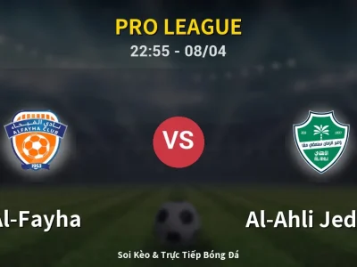 Soi Kèo Al-Fayha vs Al-Ahli Jeddah – 22:55 08/04 | Nhận Định, Dự Đoán Tỷ Số