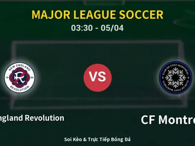 Kết Quả: New England Revolution 3-0 CF Montreal – Highlight & Bàn Thắng | Major League Soccer