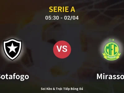 Kết Quả: Botafogo 3-2 Mirassol – Highlight & Bàn Thắng | Serie A
