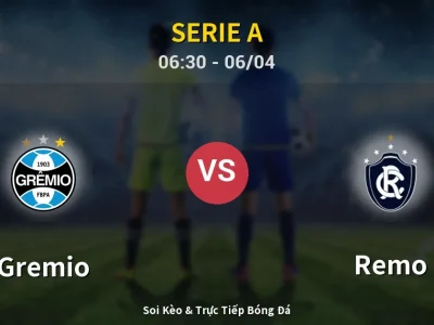 Kết Quả: Gremio 0-0 Remo – Highlight & Bàn Thắng | Serie A