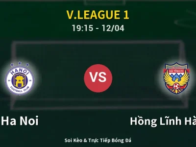 🔴 Trực Tiếp: Ha Noi 1-0 Hồng Lĩnh Hà Tĩnh – Link Xem V.League 1 (Full HD)