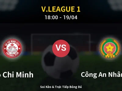 Kết Quả: Ho Chi Minh 0-3 Công An Nhân Dân – Highlight & Bàn Thắng | V.League 1