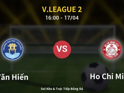 Kết Quả: Văn Hiến 1-1 Ho Chi Minh – Highlight & Bàn Thắng | V.League 2