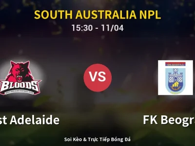 Soi Kèo West Adelaide vs FK Beograd – 15:30 11/04 | Nhận Định, Dự Đoán Tỷ Số