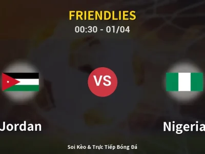Kết Quả: Jordan 2-2 Nigeria – Highlight & Bàn Thắng | Friendlies