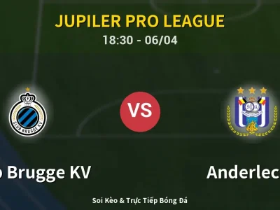 🔴 Trực Tiếp: Club Brugge KV 1-0 Anderlecht – Link Xem Jupiler Pro League (Full HD)