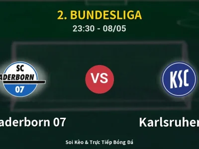 Soi Kèo SC Paderborn 07 vs Karlsruher SC – 23:30 08/05 | Nhận Định, Dự Đoán Tỷ Số