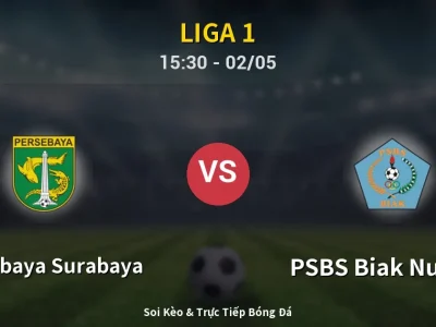 Soi Kèo Persebaya Surabaya vs PSBS Biak Numfor – 15:30 02/05 | Nhận Định, Dự Đoán Tỷ Số